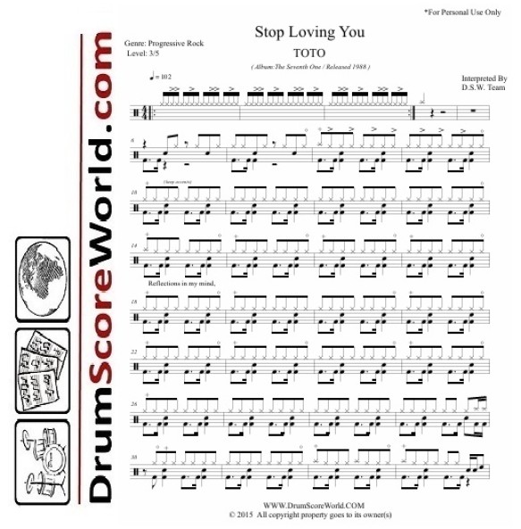 TOTO - Stop Loving You + Play-Along Track